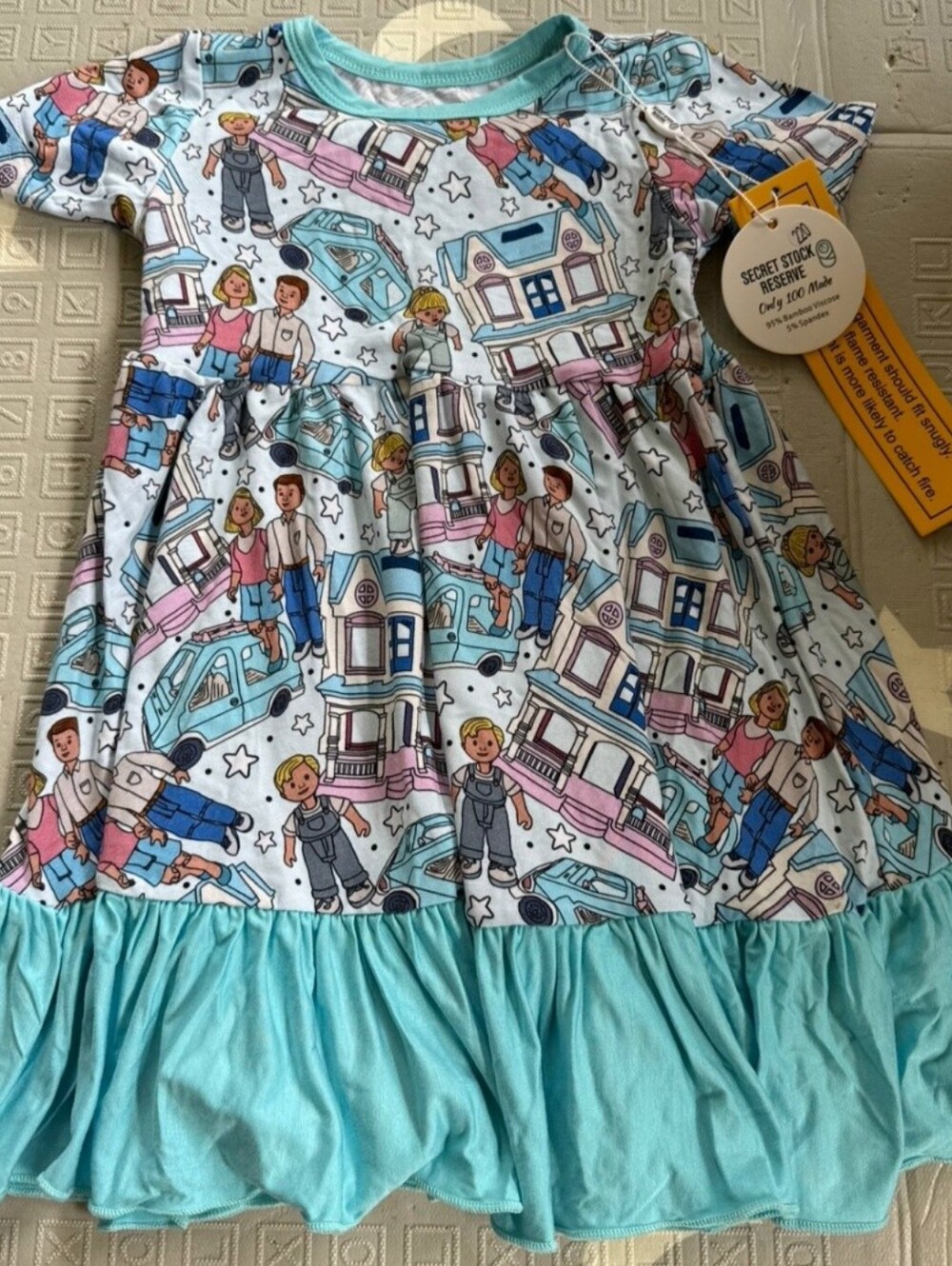 Vintage Fisher Price Bamboo Twirl Dress 2T